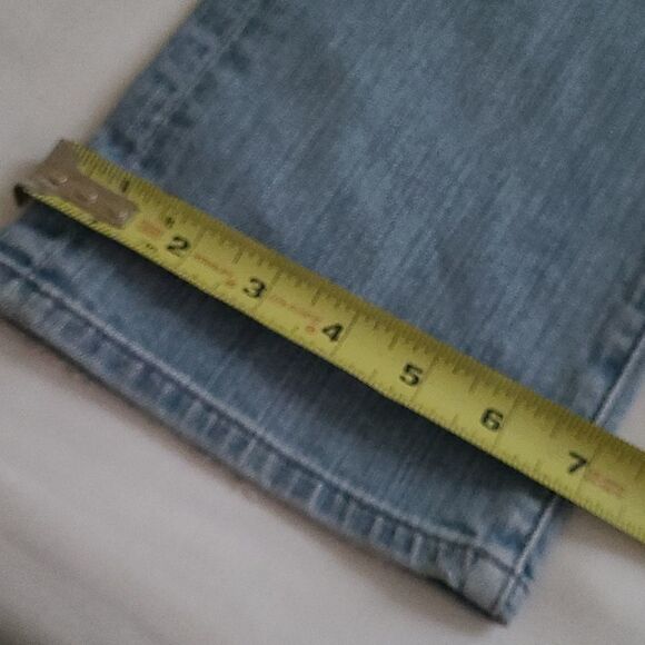 NEW 27 GOLDSIGN LOOSE FIT BUTTON FLY LIGHT STRAIGHT LEG JEANS 28 NWOT - Picture 6 of 15